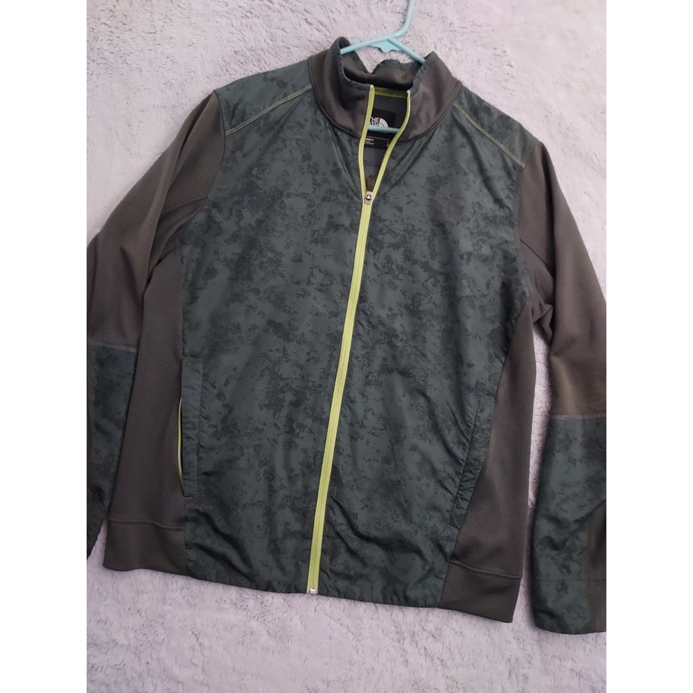 North‎ Face Jacket Mens Large Full Zip Mountain Athletics Grid Thermal Green L
